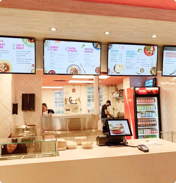 Menu Board Display
